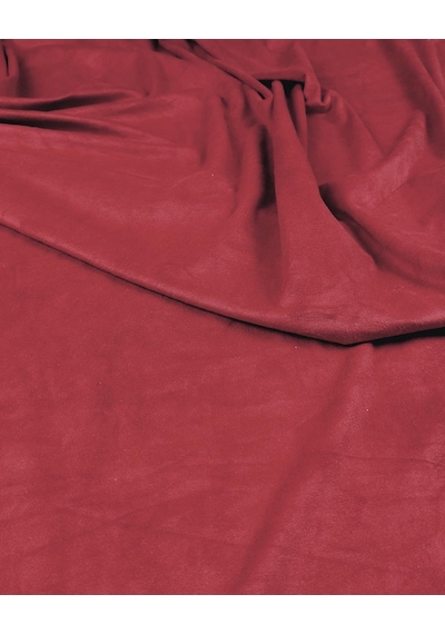 Kırmızı Renkte Süet Kumaş En: 120 Cm-10471 Kırmızı