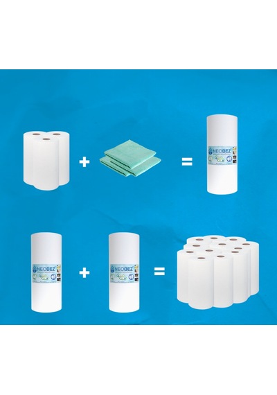 Neobez 23 x 28 50 Yaprak 4'Lü Paket Neobez Beyaz