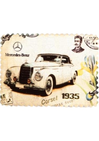 Buzdolabı Magneti 1935 Mercedes Klasik Otomobil