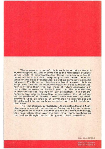 An İntroduction To Macromolecules - Leo Mandelkern