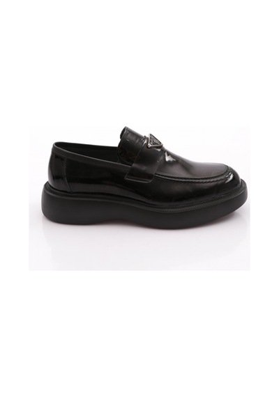 Dgn 2625198 Erkek Loafer Ayakkabı Siyah Rugan