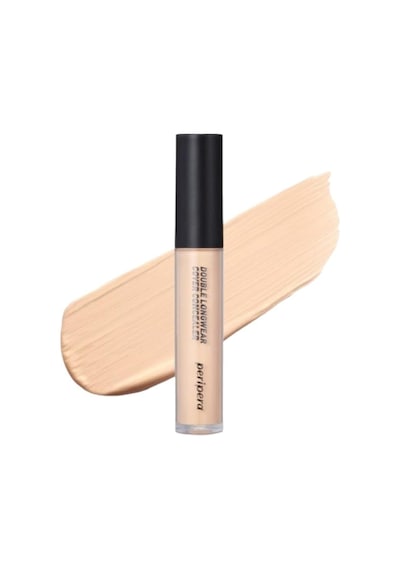 Hafif Yapılı Gün Boyu Yüksek Kapatıcı Double Longwear Cover Concealer 02 Natural Beige Çok Renkli