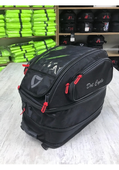 Motosiklet Körüklü Depo Üstü Ve Sırt Çantası / Kask Çantası