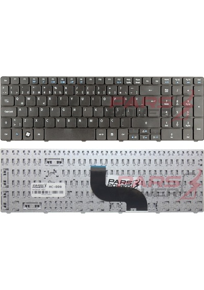 Packard Bell New95, Sn7105A , Sn8101, Notebook Klavye (Siyah Tr)