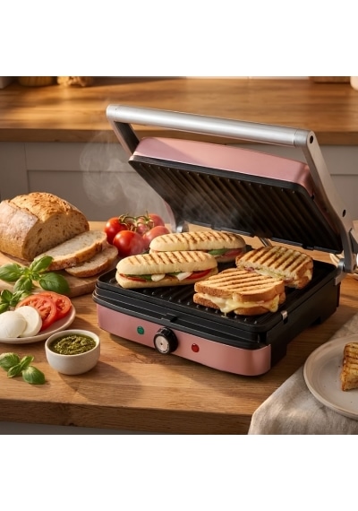 Conti Cg-224 050101702 2000 W Tost Ve Izgara Makinesi Rose Gold