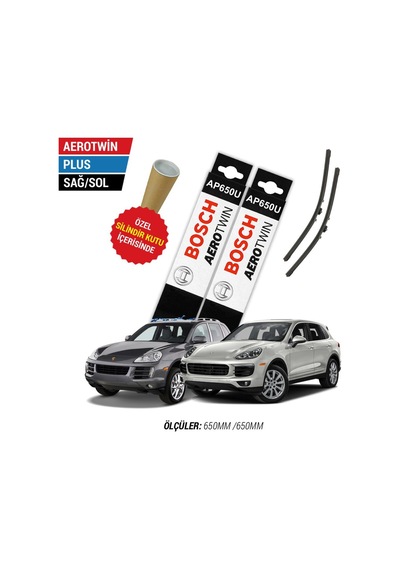 Porsche Cayenne 2008 Model Silecek Takımı Ön Bosch Aerotwin Plus