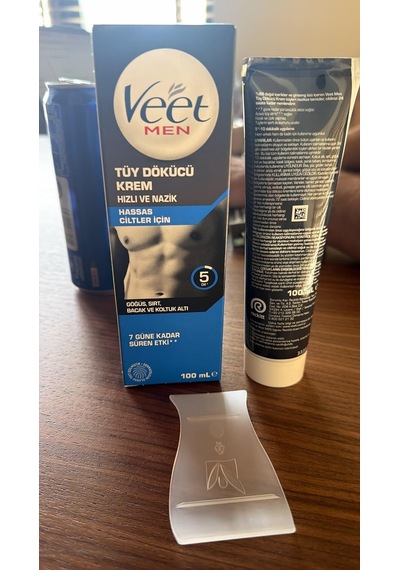 Men Erkekler İçin Tüy Dökücü Krem, Hassas Ciltler, 100 Ml
