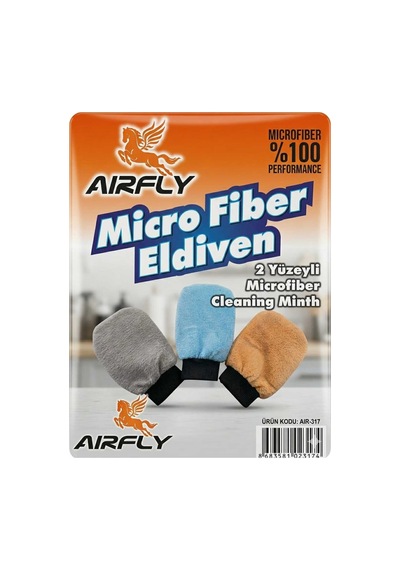 Oto Yıkama Eldiveni Astarlı Araç Temizleme Mikrofiber Araba Cila Eldiveni