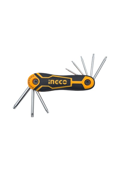 Ingco HHK14083 8 Parça Çakı Tip Torx Allen Anahtar Takımı T9,T10,T15,T20,T25,T27,T30,T40