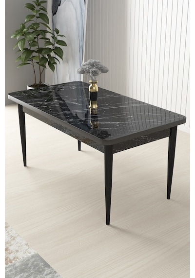 Canisa Concept Arp Serisi 70x110 Sabit Siyah Mermer Desen Mutfak Masası Masa Siyah Mermer Desen Ayakları Siyah Canisa Concept Arp Serisi 70x110 Sabit Siyah Mermer Desen Mutfak Masası Masa Siyah Mermer Desen Ayakları Siyah
