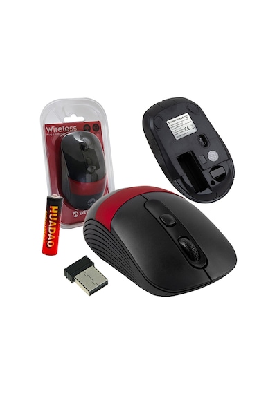 Everest Sm-18 2.4 Ghz Usb Kablosuz Optik Mouse Gri Siyah Kırmızı