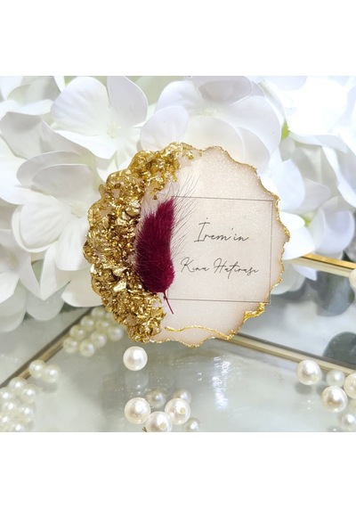 Yeni Trendi Epoksi Nikah Şekeri Söz Kına Hediyelik Magne 30 Adet