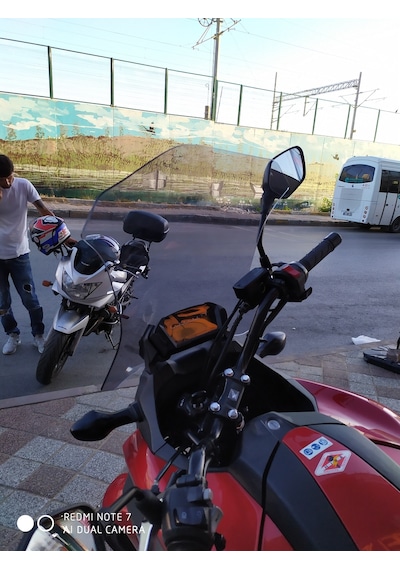 12-15 Honda Nc700X Nc750X Uzun Ön Cam Zeus Açık Füme 55cm 4mm