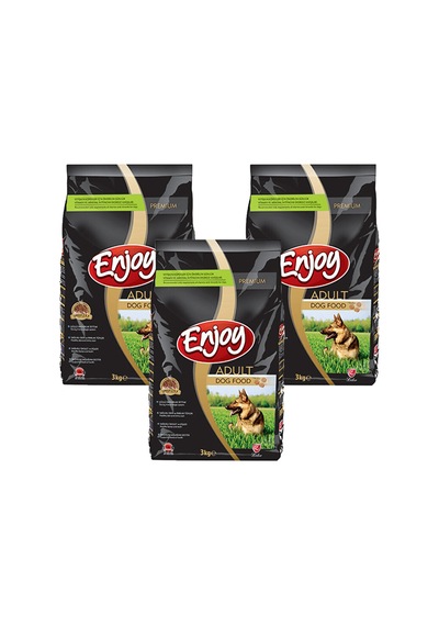 Enjoy Premium Tavuklu Yetişkin Köpek Maması 3 x 3 KG