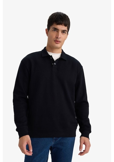 Defacto Sweatshirt F9324ax26spbk81 Siyah-bk81