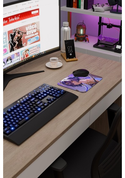 Candace Genshin Impact Anime Gacha V2 - 22x18 Gaming Mouse Pad Fare Altlığı