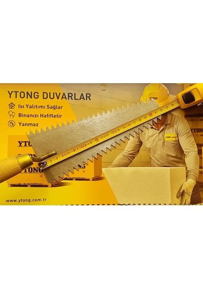 Ytong Gaz Beton Tutkal Malası Çift Taraf Dişli