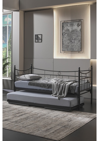 Bedliga Daily Yavrulu Daybed Tek-Çift Kişilik Metal Karyola Bedliga Daily Yavrulu Daybed Tek-Çift Kişilik Metal Karyola