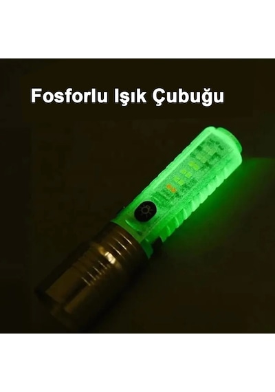 2023 Seri 8 Mod Şarjlı Yeni Nesil El Feneri Wt-609 Açık Gri