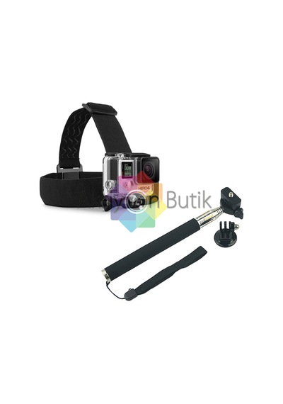 Xiaomi Yı 4k - Kafa Bandı Monopod Aksesuar Seti