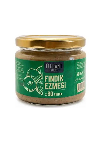 Elegant Fındık Ezmesi %80 Fındık 300 G