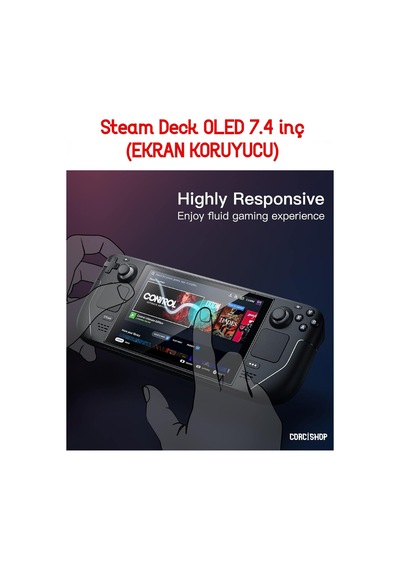 Steam Deck Oled 7.4 İnç Oyun Konsolu Nano Uyumlu Esnek Ekran Koruyucu