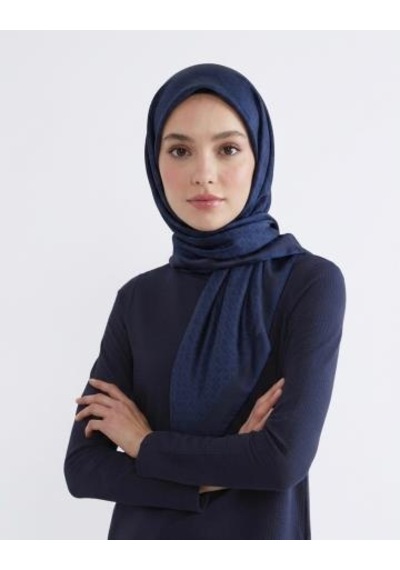Bushu Mini Mono Twill Eşarp lacivert