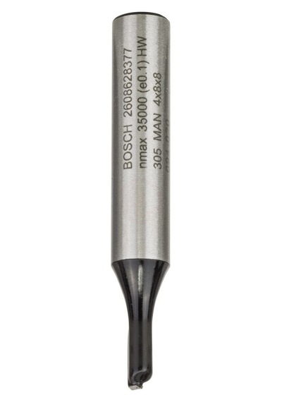 Bosch Standard Seri Ahşap İçin Tek Oluklu 8x4x51 MM Sert Metal Düz Freze Ucu - 2608628377