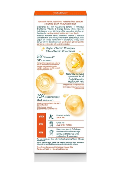 Himalaya Since 1930 Vitamin C Parlaklık Veren Portakal Özlü Cilt Serumu 30 Ml, C Vitamini, Hyaluroni Sku: Smg8690010451767