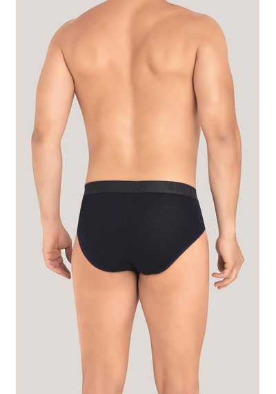 Arma Yıldız Erkek Bambu Slip Külot Düz Lacivert 3'lü Paket Lacivert