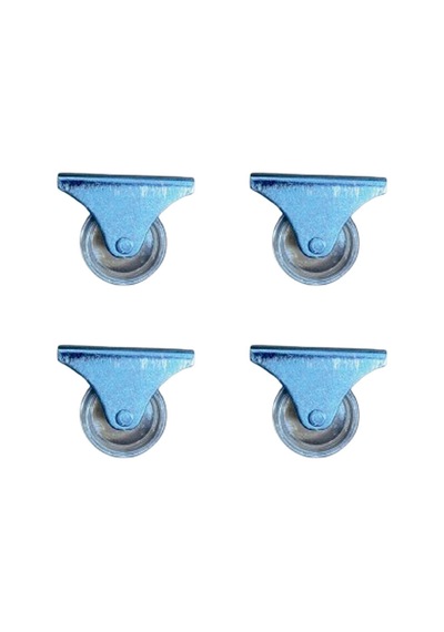 Furç Sabit Teker - 32mm - Şeffaf Hks236 - 4 Adet Çok Renkli