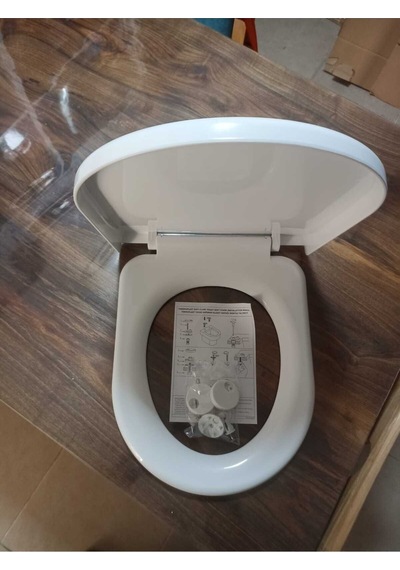 Beyaz Mimoza Klozet Kapağı Yavaş Kapanır Beyaz
