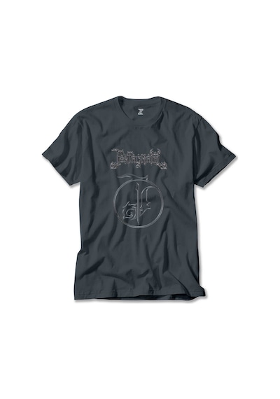 Pentagram Yazı Bir Logo Füme Tişört Füme