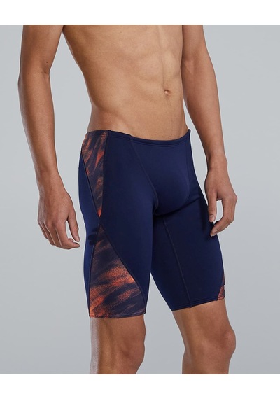 Tyr Durafast Elite Men's Blade Splice Jammer Swimsuit - Soren Lacivert - Turuncu