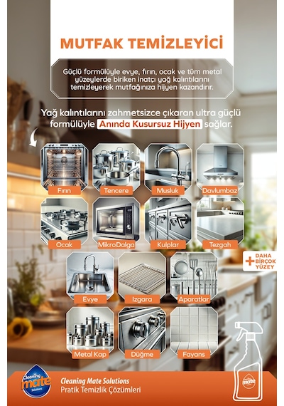 Ultra Güçlü Yağ Çözücü Mutfak Temizleyicisi - 684192742 Diğer