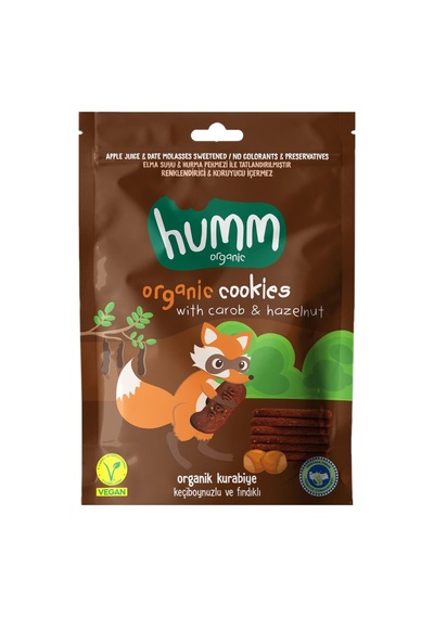 Humm Kurabiye 55g Keçiboynuzu-fındık Şeker İlavesiz Vegan 2'li Ekonomik Paket - 2 Adet Tarı