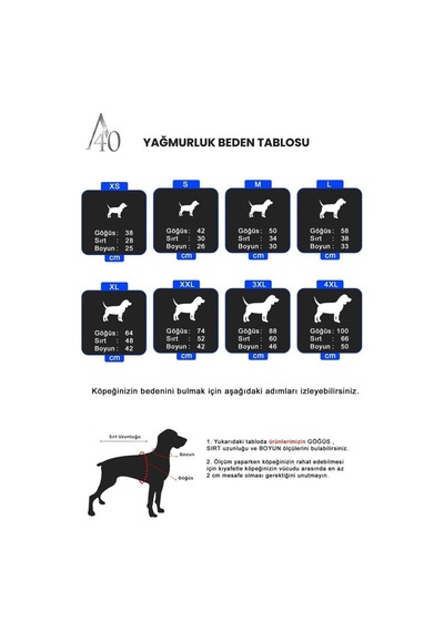 A40 Dısco - Su Geçirmez Yağmurluk - Polar Astarlı 3xl