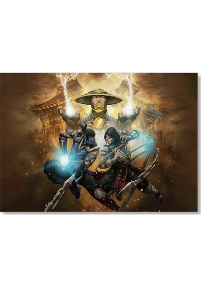 Cakasepetim Mortal Kombat Raiden Sıfır Altı Akrep Görseli Ahşap Mdf Tablo