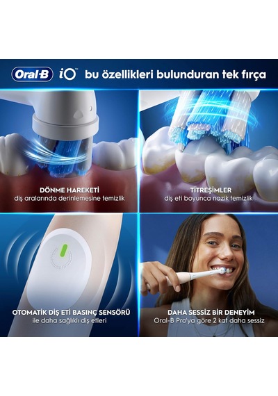 Oral-b Io2 Pembe Şarjlı/elektrikli Diş Fırçası, 1 Fırça Başlığı,
