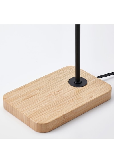 Tvarhand Masa Lambası Bambu Tabanlı Siyah 47 Cm Dekoratif Lambalar