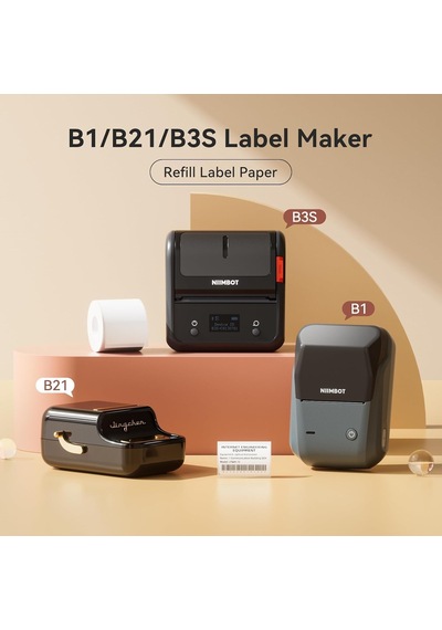 B1/b21/b3s Etikel Yazıcı İçin Etiketler, 2" X 1.2" 50 30 Mm Su Geçirmez Etiket Kağıdı Nakliye Adresi Kendinden Yapışkanlı Etiketleme Değiştirme - 1 Rulo 230 Adet Beyaz Diğer