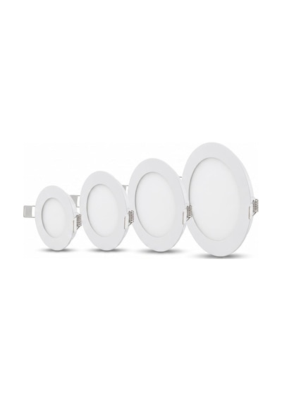 Cata Ct-5147b 12 Watt 6400k Beyaz - Slim Sıva Altı Led Panel Armatür - İnce Kasa Yuvarlak Tavan Spot Lambası, Trafolu - 2 Adet Diğer