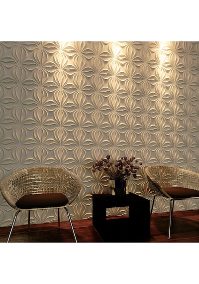 3 Boyutlu Boyanabilir Pvc Duvar Paneli Anatolia 50-50 Cm 4 Adet-1 Metrekare