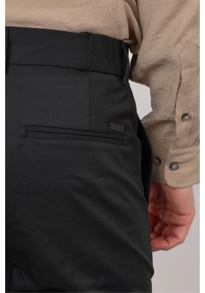 İmza Siyah Yan Cep Slim Fit Pamuklu Chino Pantolon 1003260168
