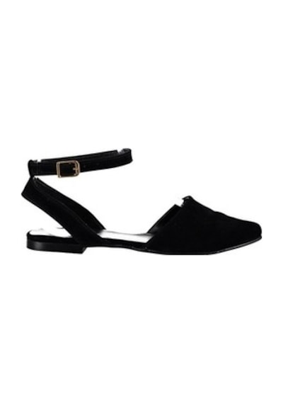 Fox Shoes Siyah Kadın Babet D726226202