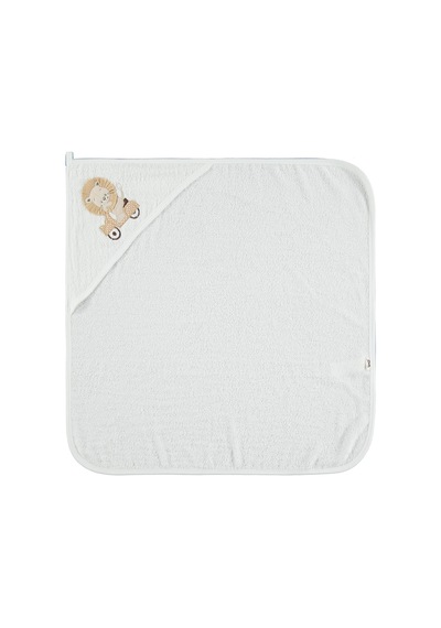 Civil Baby Aslan Nakışlı 75x75 Havlu - Ekru Standart