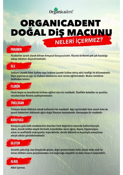 Organicadent Doğal Çocuk Diş Macunu 50 Ml - Gimdes Sertifikalı Ve Florürsüz