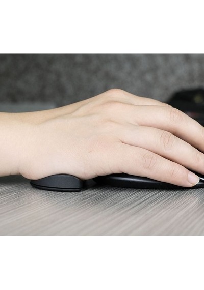 Silikon Fare Bilek Dayağı Koruyucu Ergonomik Mouse Pad Siyah Konforlu Ve Kaymaz Tasarım