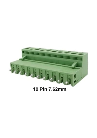 10 Pin 7.62mm Geçmeli 180c Takım Klemens