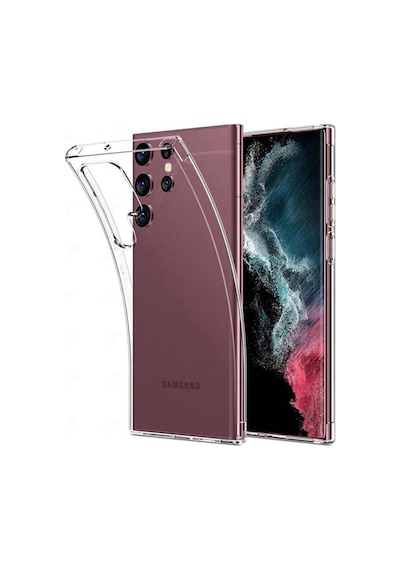 Samsung Galaxy Uyumlu S22 Ultra 1mm Süper Silikon Şeffaf Kapak